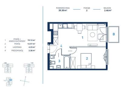         Apartamentos para Alquilar, Kraków, Bunscha | 39 mkw