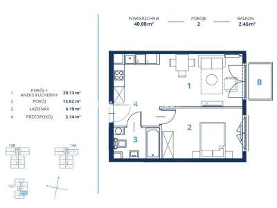         Apartamentos para Alquilar, Kraków, Bunscha | 40 mkw