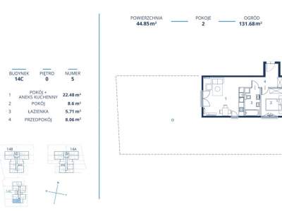         Квартиры для Продажа, Kraków, Bunscha | 44 mkw