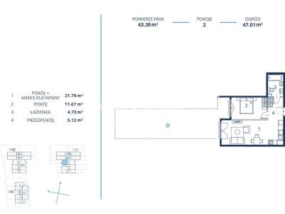         Квартиры для Продажа, Kraków, Bunscha | 43 mkw