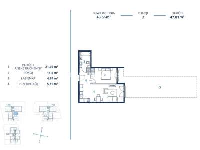         Apartamentos para Alquilar, Kraków, Bunscha | 43 mkw