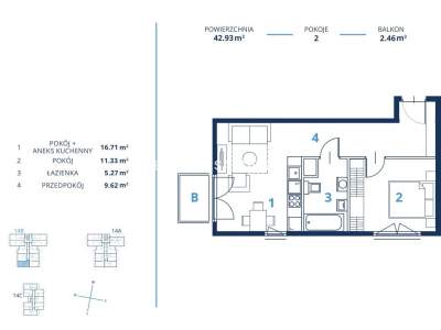         Apartamentos para Alquilar, Kraków, Bunscha | 42 mkw