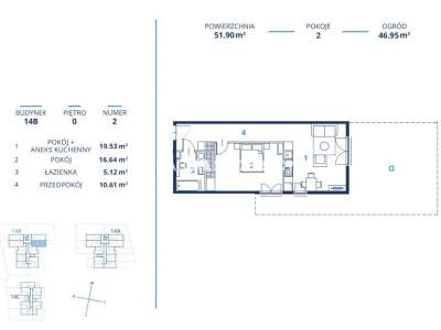         Apartamentos para Alquilar, Kraków, Bunscha | 51 mkw