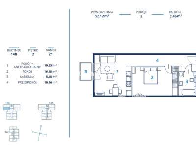         Apartamentos para Alquilar, Kraków, Bunscha | 52 mkw