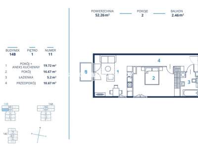         Квартиры для Продажа, Kraków, Bunscha | 52 mkw