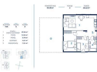         Apartamentos para Alquilar, Kraków, Bunscha | 59 mkw