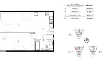         Apartamentos para Alquilar, Kraków, 29 Listopada - Okolice | 50 mkw