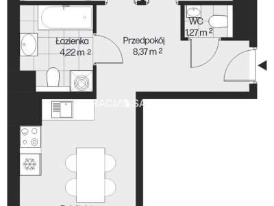         Apartamentos para Alquilar, Kraków, Piasta Kołodzieja | 55 mkw