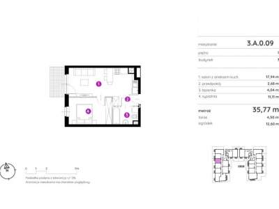         Apartamentos para Alquilar, Kraków, Rydlówka | 35 mkw