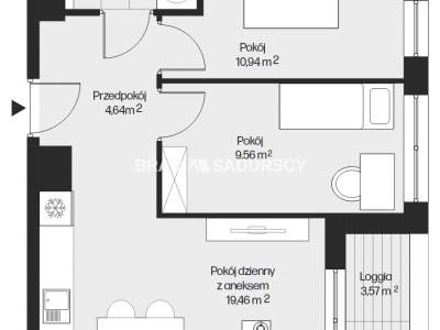         Mieszkania na Sprzedaż, Kraków, Piasta Kołodzieja | 48 mkw