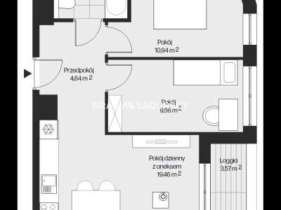         Apartamentos para Alquilar, Kraków, Piasta Kołodzieja | 48 mkw