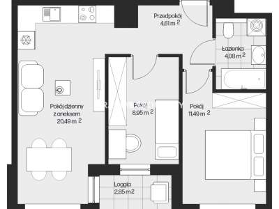         Apartamentos para Alquilar, Kraków, Piasta Kołodzieja | 49 mkw