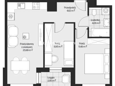         Flats for Sale, Kraków, Piasta Kołodzieja | 49 mkw