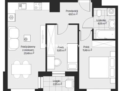         Apartamentos para Alquilar, Kraków, Piasta Kołodzieja | 49 mkw