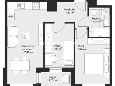         Apartamentos para Alquilar, Kraków, Piasta Kołodzieja | 49 mkw