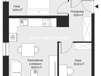         Mieszkania na Sprzedaż, Kraków, Piasta Kołodzieja | 49 mkw