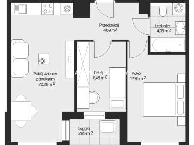         Flats for Sale, Kraków, Piasta Kołodzieja | 50 mkw