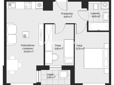         Apartamentos para Alquilar, Kraków, Piasta Kołodzieja | 50 mkw