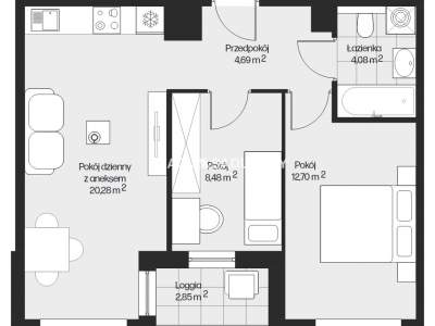         Apartamentos para Alquilar, Kraków, Piasta Kołodzieja | 50 mkw