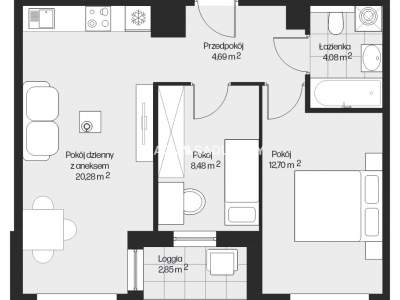         Flats for Sale, Kraków, Piasta Kołodzieja | 50 mkw