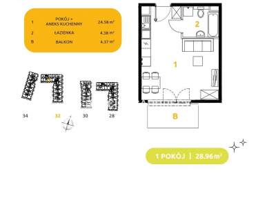         Apartamentos para Alquilar, Kraków, 29 Listopada - Okolice | 28 mkw