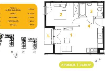         Flats for Sale, Kraków, 29 Listopada - Okolice | 35 mkw