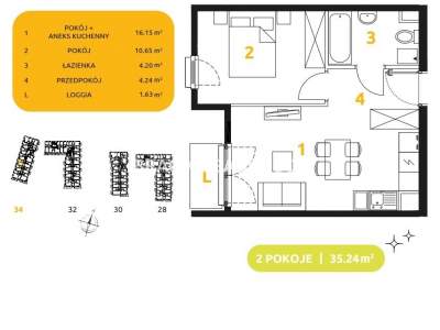         Flats for Sale, Kraków, 29 Listopada - Okolice | 35 mkw