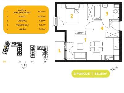         Apartamentos para Alquilar, Kraków, 29 Listopada - Okolice | 35 mkw