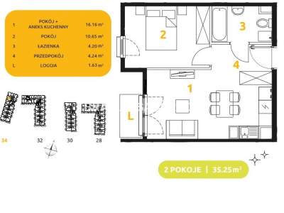         Apartamentos para Alquilar, Kraków, 29 Listopada - Okolice | 35 mkw