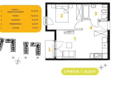         Flats for Sale, Kraków, 29 Listopada - Okolice | 35 mkw