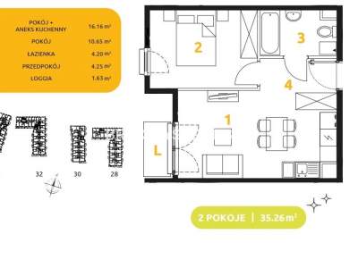         Flats for Sale, Kraków, 29 Listopada - Okolice | 35 mkw