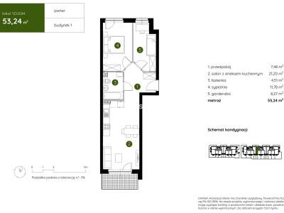         Apartamentos para Alquilar, Kraków, Pękowicka | 53 mkw