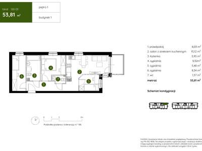         Apartamentos para Alquilar, Kraków, Pękowicka | 53 mkw