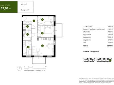         Apartamentos para Alquilar, Kraków, Pękowicka | 62 mkw