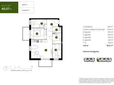         Apartamentos para Alquilar, Kraków, Pękowicka | 60 mkw