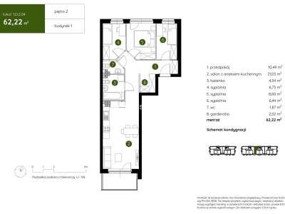         Квартиры для Продажа, Kraków, Pękowicka | 62 mkw