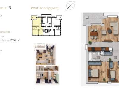         Квартиры для Продажа, Wieliczka (Gw), Dębowa | 65 mkw