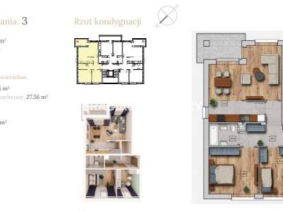         Flats for Sale, Wieliczka (Gw), Dębowa | 65 mkw