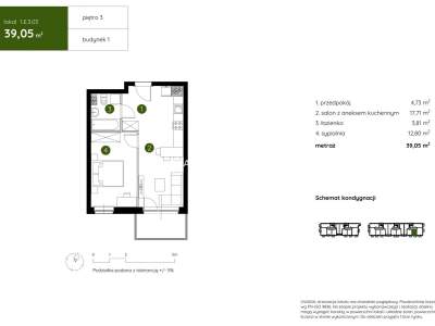         Apartamentos para Alquilar, Kraków, Pękowicka | 39 mkw