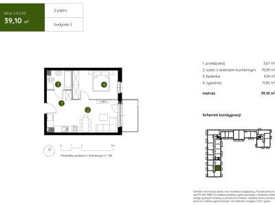         Apartamentos para Alquilar, Kraków, Pękowicka | 39 mkw