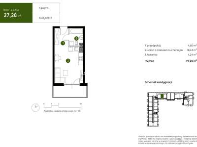         Apartamentos para Alquilar, Kraków, Pękowicka | 27 mkw