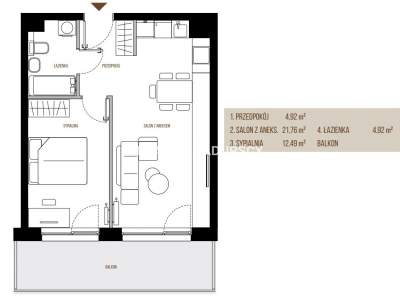         Apartamentos para Alquilar, Kraków, Wadowicka | 43 mkw