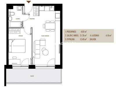         Apartamentos para Alquilar, Kraków, Wadowicka | 43 mkw