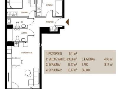         Apartamentos para Alquilar, Kraków, Wadowicka | 65 mkw