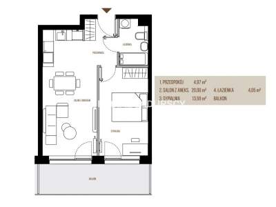         Apartamentos para Alquilar, Kraków, Wadowicka | 42 mkw