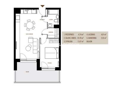         Apartamentos para Alquilar, Kraków, Wadowicka | 46 mkw