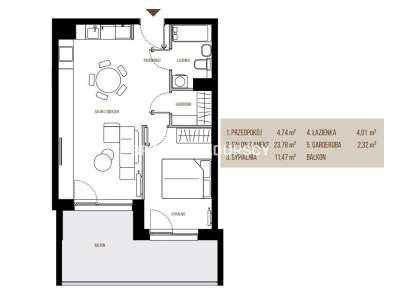         Apartamentos para Alquilar, Kraków, Wadowicka | 46 mkw