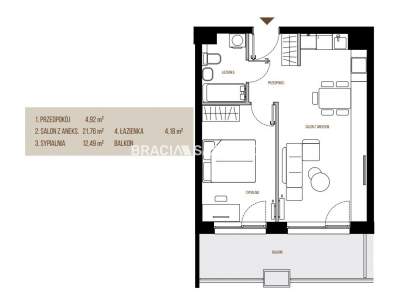         Flats for Sale, Kraków, Wadowicka | 43 mkw