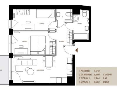         Apartamentos para Alquilar, Kraków, Wadowicka | 54 mkw