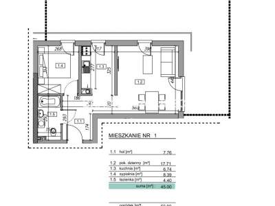         Квартиры для Продажа, Myślenice (Gw), Słowińska | 45 mkw